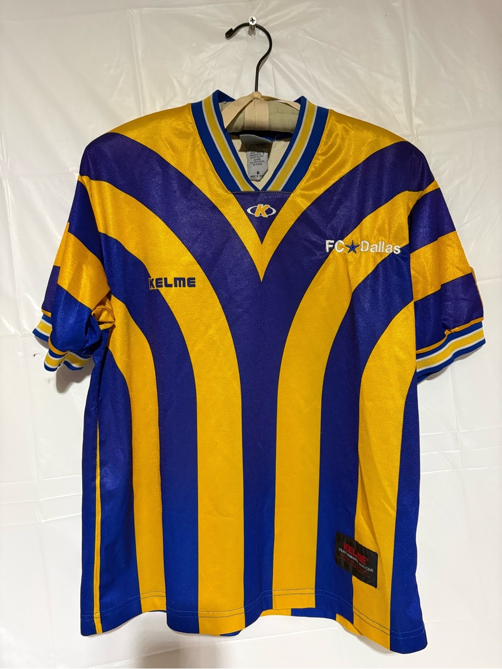 Kelme FC Dallas Men's Yellow & Blue Soccer Jersey